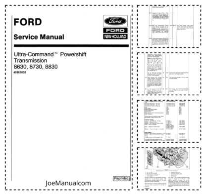 FORD Ultra-Command Powershift 8630 8730 8830 Service Manual