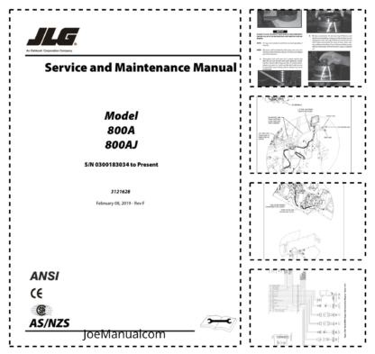 JLG 800A 800AJ Service and Maintenance Manual