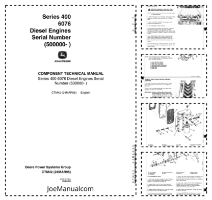 John Deere 400 Series 6076 Engine Service Manual