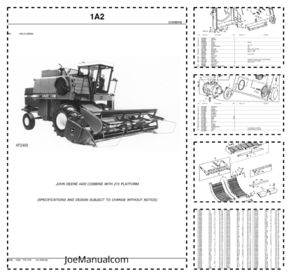 John Deere 4420 Combine Parts Catalog