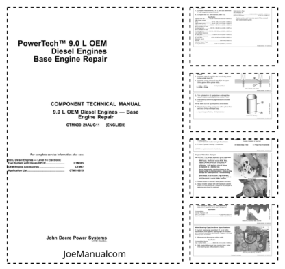 John Deere 9.0L PowerTech Engine Repair Manual