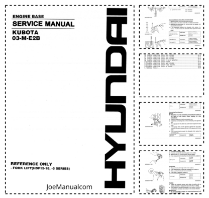 Kubota 03-M-E2B Diesel Engine Basic Service Manual