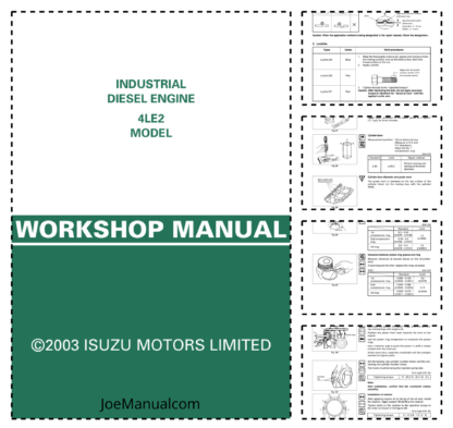 Kubota 4LE2 Engine Workshop Manual