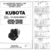 Kubota D1302-BBS-1 Diesel Engine Parts Manual