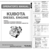 Kubota D1503 D1703 D1803 V2003 V2203 V2403 V2403 Engines Operators Manual