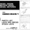 Kubota D850-BWS-1 Diesel Engine Parts Manual