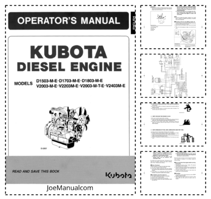 Kubota Diesel Engine Operations Manual