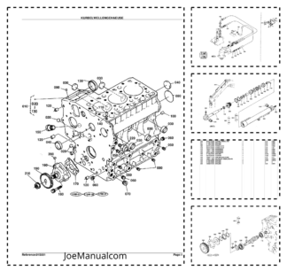 Kubota KH36H Diesel Engine Parts Manuals