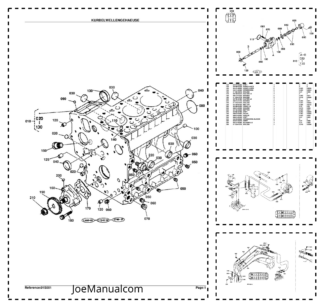 Kubota KX36HS Diesel Engine Parts Manual