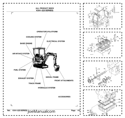 Kubota KX41-2 S Series Excavator Parts Catalog
