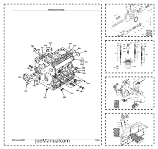 Kubota KX61-2 Alpha Diesel Engine Parts Manual