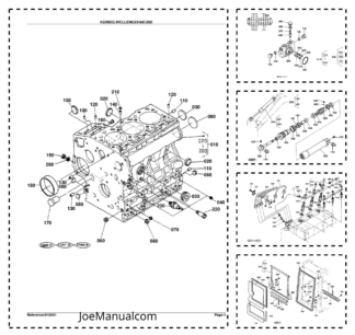 Kubota KX61H Nº50001,55000 Diesel Engine Parts Manual