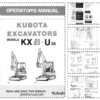 Kubota KX91-3 KX121-3 K161-3 U35 Operators Manual