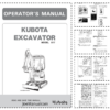Kubota U17 Excavator Operators Manual