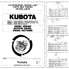 Kubota V2203 Diesel Engine Parts Catalog