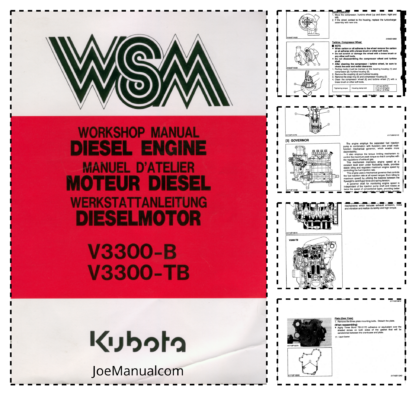 Kubota V3300-B,TB Engine Shop Manual