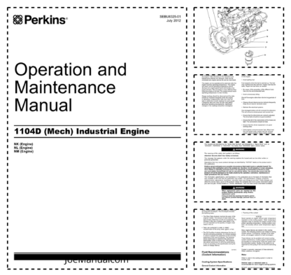 PERKINS 1104D Operation and Maintenance