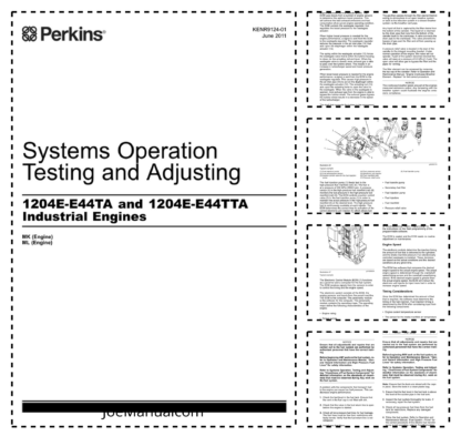 PERKINS 1204E Testing and Adjusting