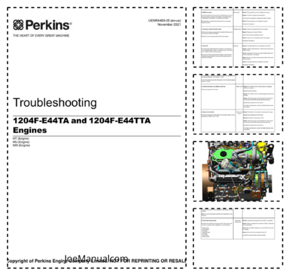 PERKINS 1204E Troubleshooting