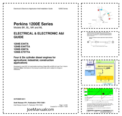 PERKINS 1204E and 1206E Electronic Application and Installation