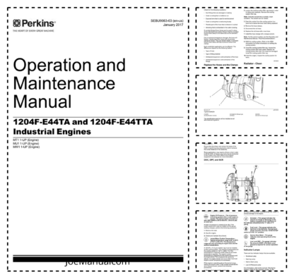 PERKINS 1204F Operation and Maintenance