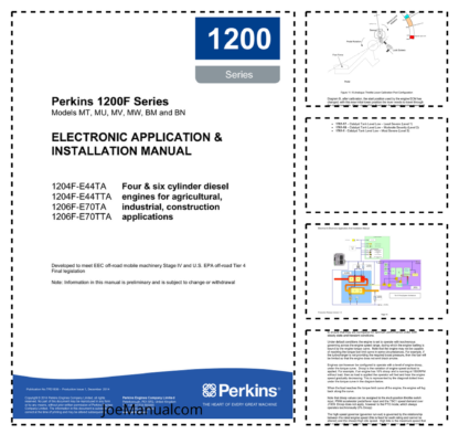 PERKINS 1204F and 1206F Electronic Application and Installation