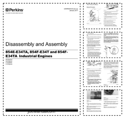 PERKINS 854F, 854E Disassembly and Assembly