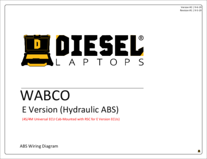 Wabco ABS - E Version (Hydraulic).Cab Mount Universal 4S-4M with RSC