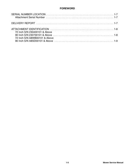 Bobcat 72 90 Finish Mower Service Manual - Image 3