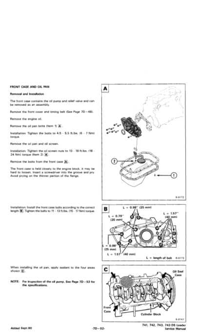 Bobcat 741 742 742B 743 743B 743DS Skidsteer Service Manual - Image 7
