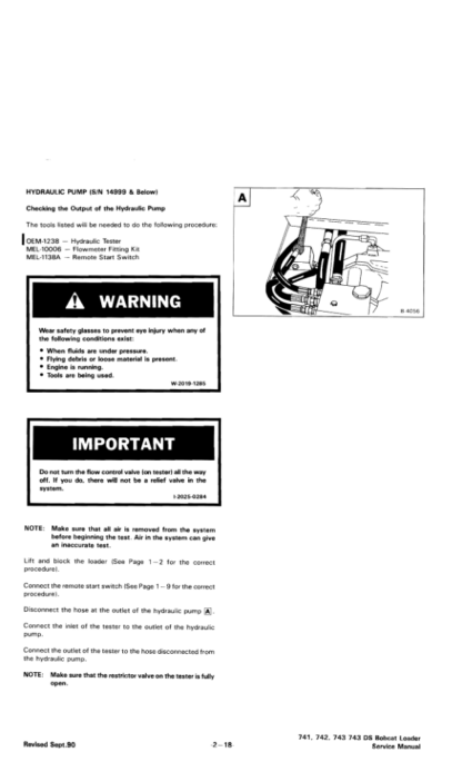 Bobcat 741 742 742B 743 743B 743DS Skidsteer Service Manual - Image 10
