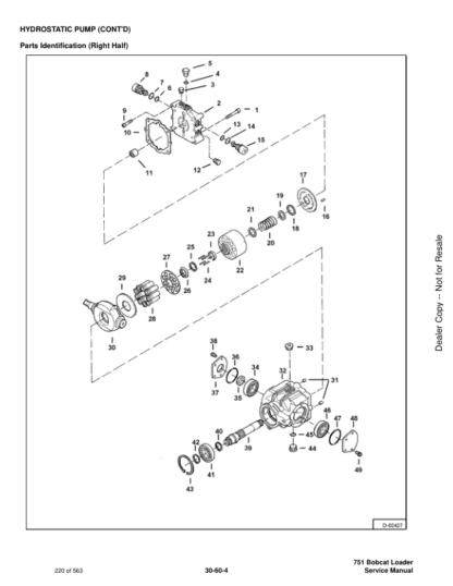 Bobcat 751 Skidsteer Loader Service Manual 5153 5156 - Image 8
