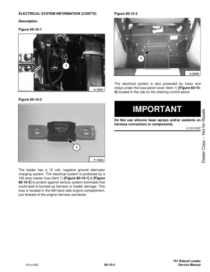 Bobcat 751 Skidsteer Loader Service Manual 5153 5156 - Image 9