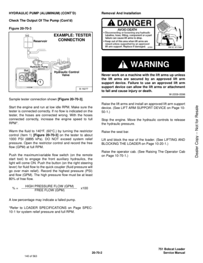 Bobcat 751 Skidsteer Loader Service Manual 5153 5156 - Image 6