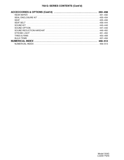 Bobcat 753G Skidsteer Parts Catalog 5158 5162 - Image 6