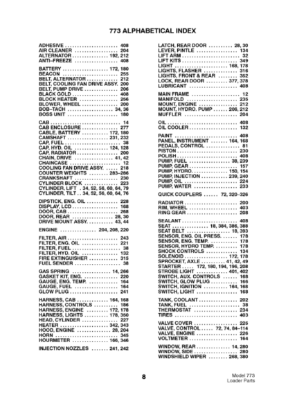Bobcat 773 Skidsteer Parts Manual 5096 - Image 3