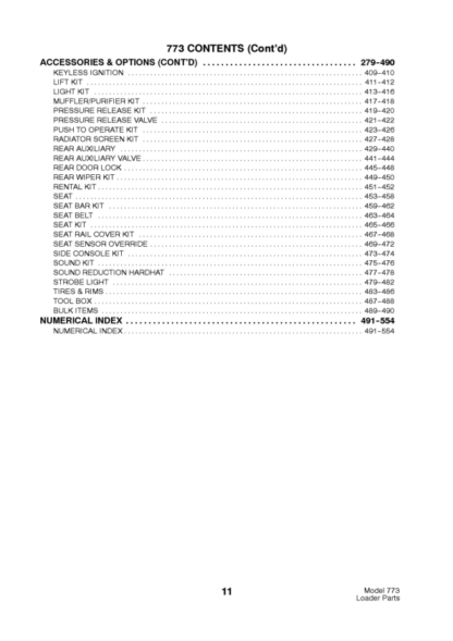Bobcat 773 Skidsteer Parts Manual 5096 - Image 6
