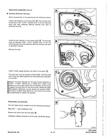 Bobcat 843 Skidsteer Service Manual - Image 5