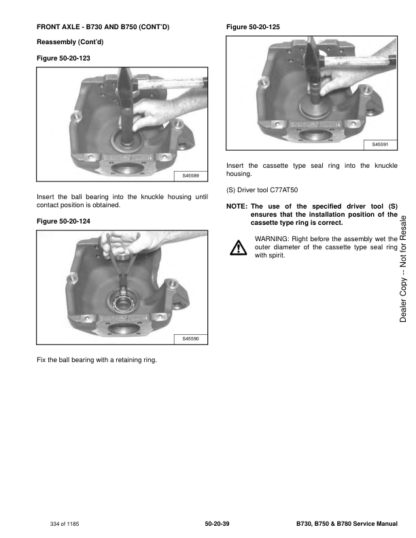Bobcat B730 B750 B780 Backhoe Loader Service Manual - Image 12