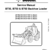 Bobcat B730 B750 B780 Backhoe Loader Service Manual - Image 2