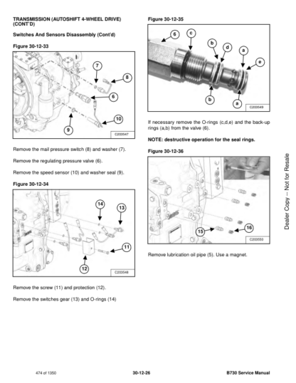 Bobcat B730 Backhoe Loader Service Manual - Image 11