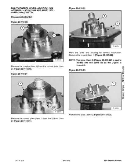 Bobcat E50 Compact Excavator Service Manual - Image 7