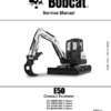 Bobcat E50 Compact Excavator Service Manual - Image 2