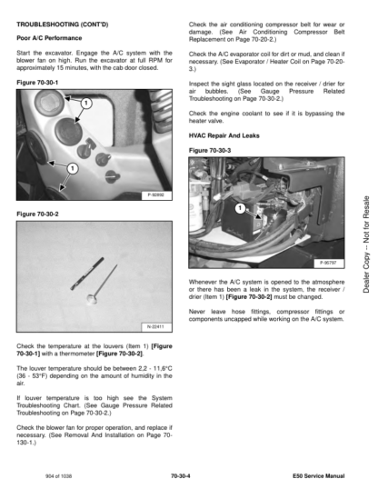 Bobcat E50 Compact Excavator Service Manual - Image 10