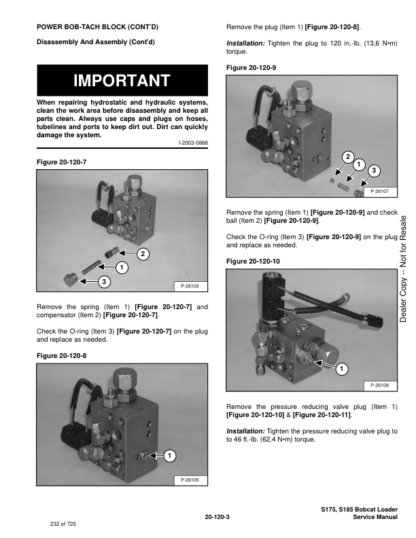 Bobcat S175 S185 Skid-Steer Loader Service Manual 517-519 - Image 10