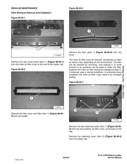 Bobcat S175 S185 Skid-Steer Loader Service Manual 517-519 - Image 16