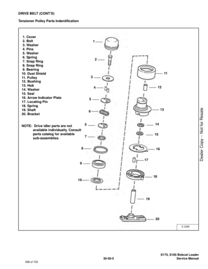 Bobcat S175 S185 Skid-Steer Loader Service Manual 517-519 - Image 11