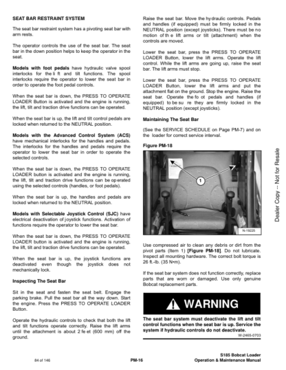 Bobcat S185 Operation Maintenance Manual - Image 11