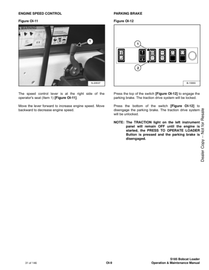 Bobcat S185 Operation Maintenance Manual - Image 13