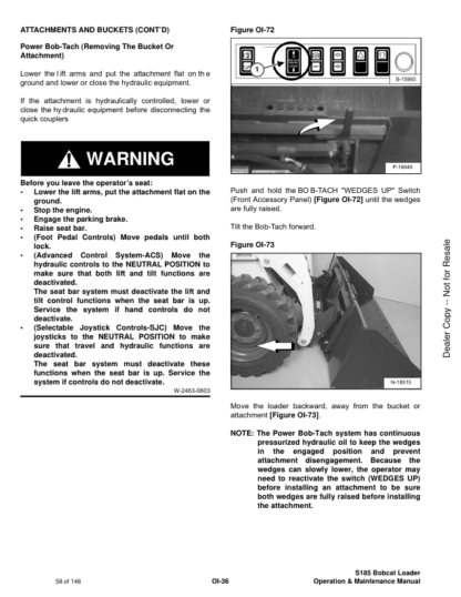Bobcat S185 Operation Maintenance Manual - Image 10